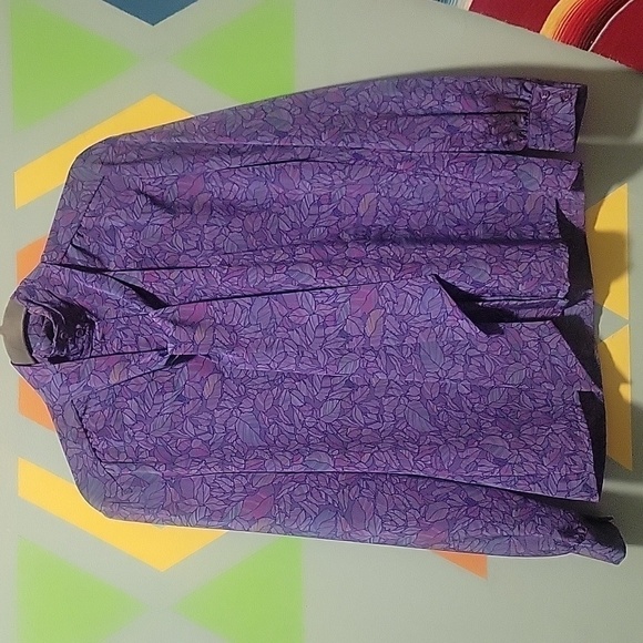 Vintage Pendleton Country Sophisticates Women's Button Up Blouse & Scarf/Bow 10 - Picture 3 of 8